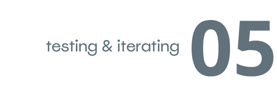 05 testing and iteraing